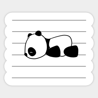 Cute Sleepy Little Kawaii Baby Panda Bear Sticker